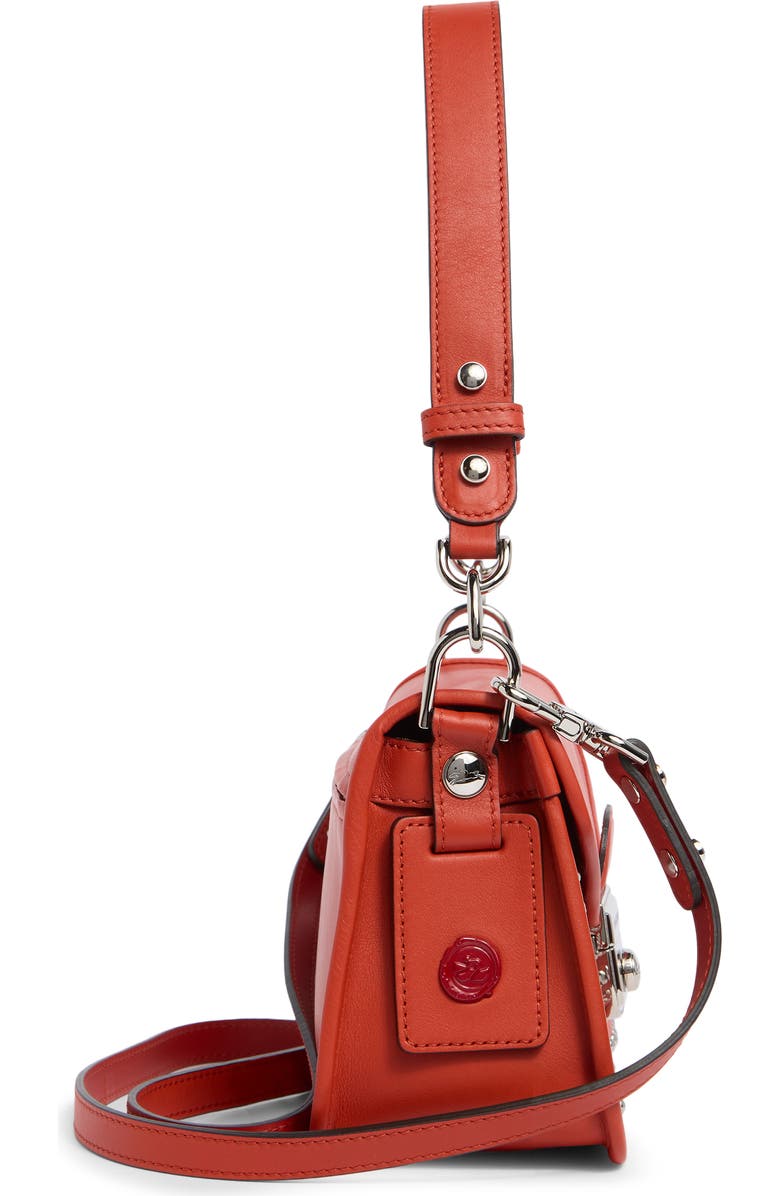 Longchamp Mademoiselle Studded Crossbody Bag, Alternate, color, Poppy