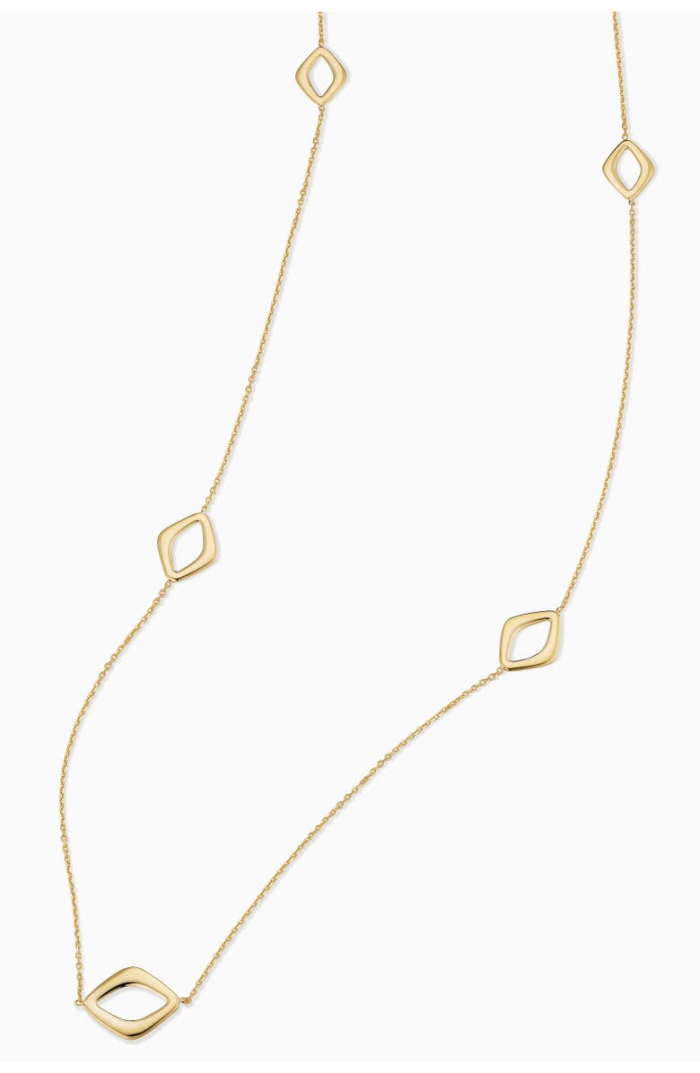 Oradina 14K Gold Dream Link Station Necklace, Alternate, color, Yellow Gold