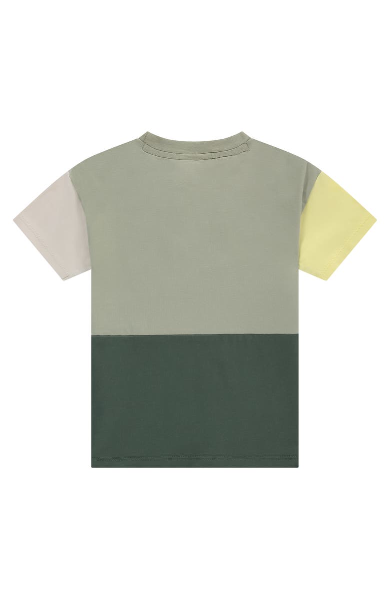 Stains and Stories by Babyface Colorblock Short Sleeve T-Shirt, Alternate, color, Pistachio