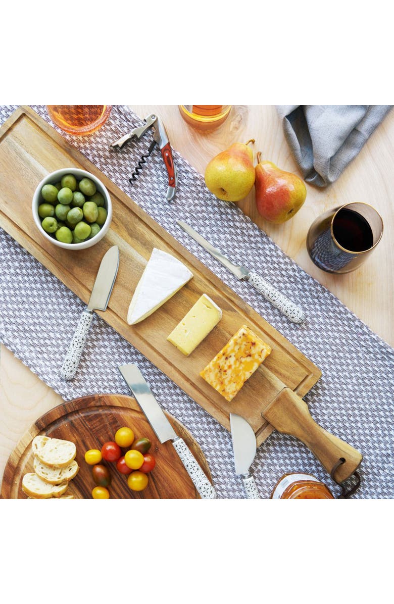TWINE Rustic Farmhouse Acacia Wood Tapas Board, Alternate, color, Brown