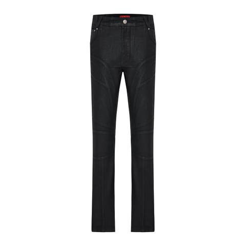 Pure Cotton Shiny Coated Denim Pant