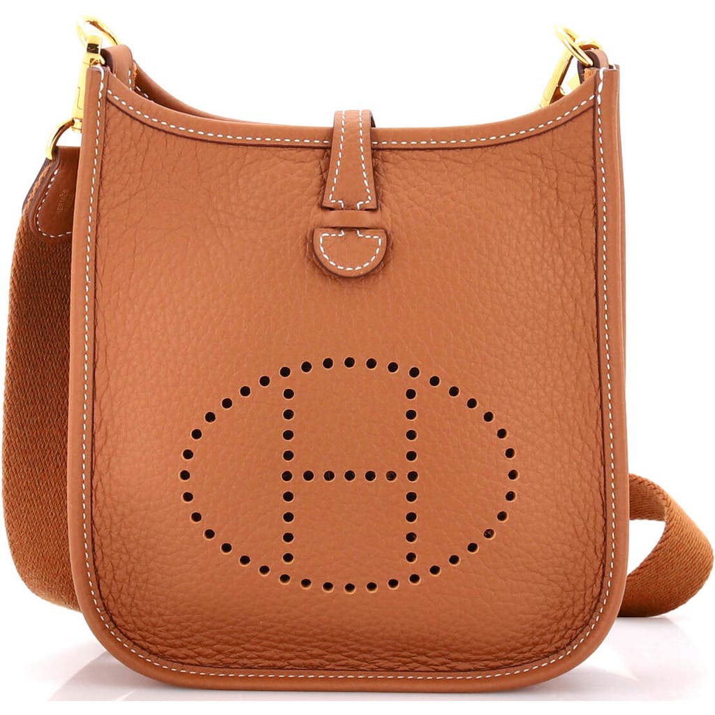 Pre-owned Hermes Hermes Evelyne Bag Gen Iii Clemence Tpm In Gold