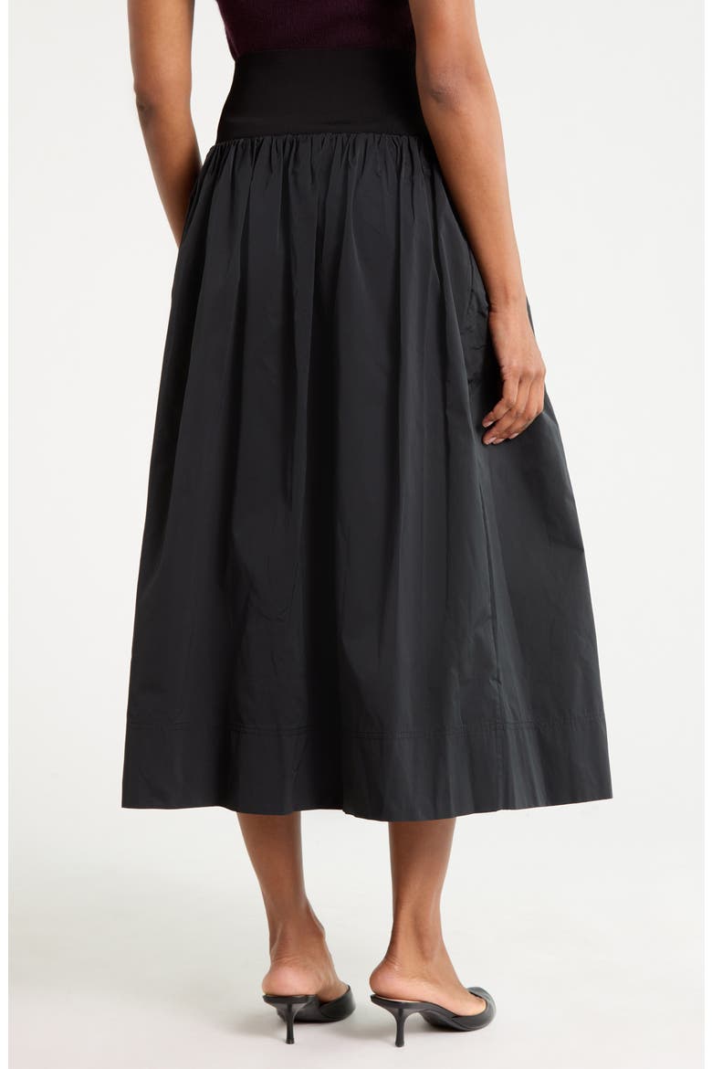 Jackie A-Line Skirt, Alternate, color, BLACK