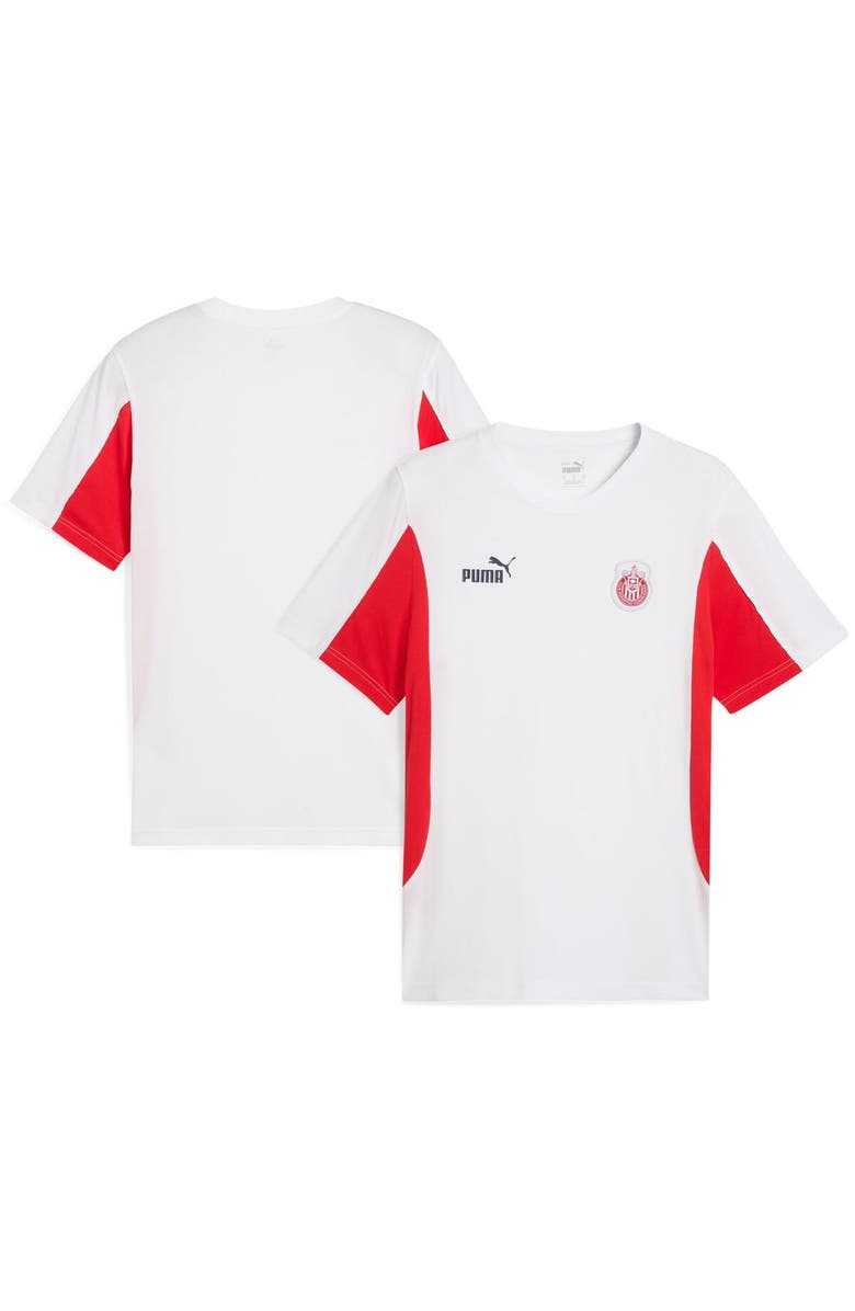 PUMA Men's Puma White Chivas FtblArchive T-Shirt, Main, color, White