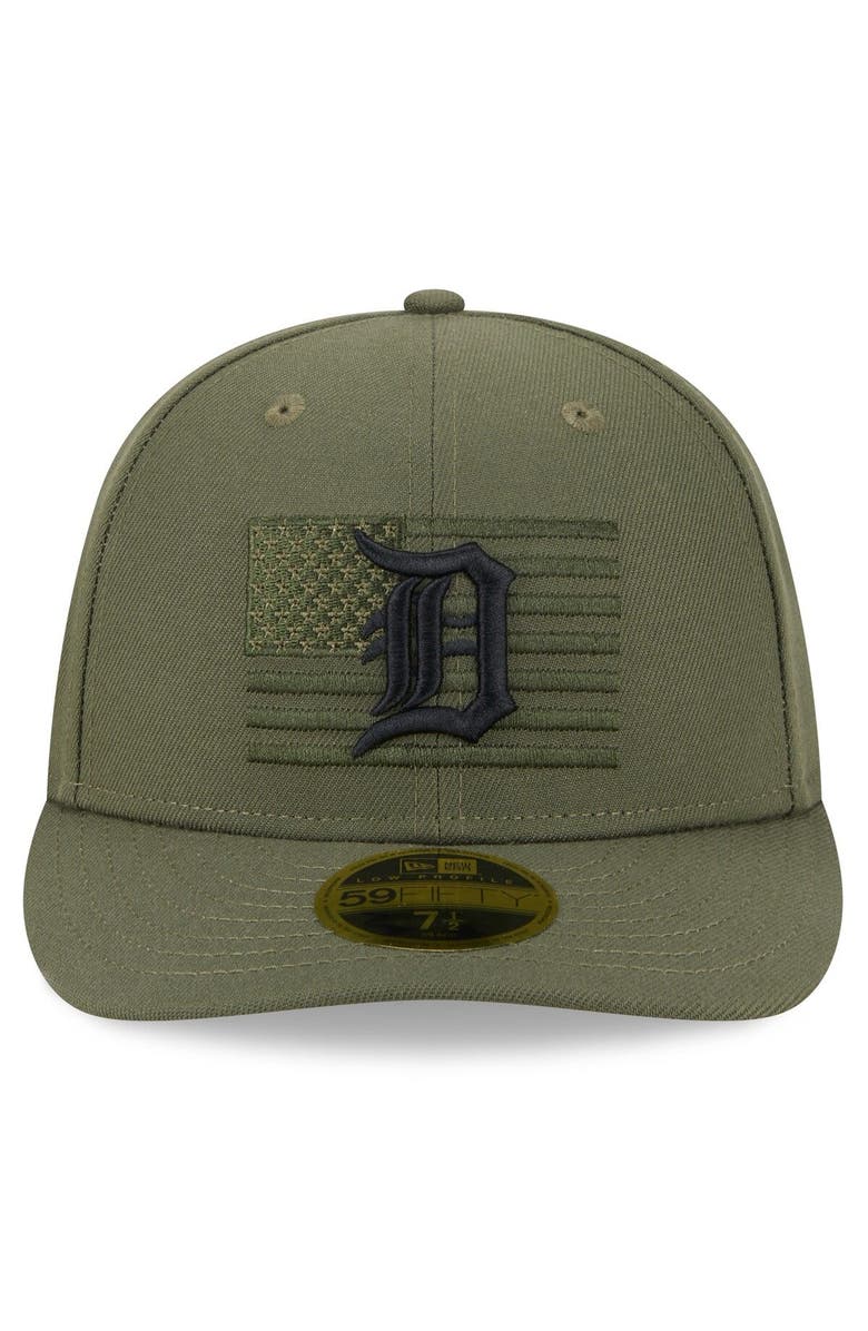New Era Men's New Era Green Detroit Tigers 2023 Armed Forces Day Low Profile 59FIFTY Fitted Hat, Alternate, color,