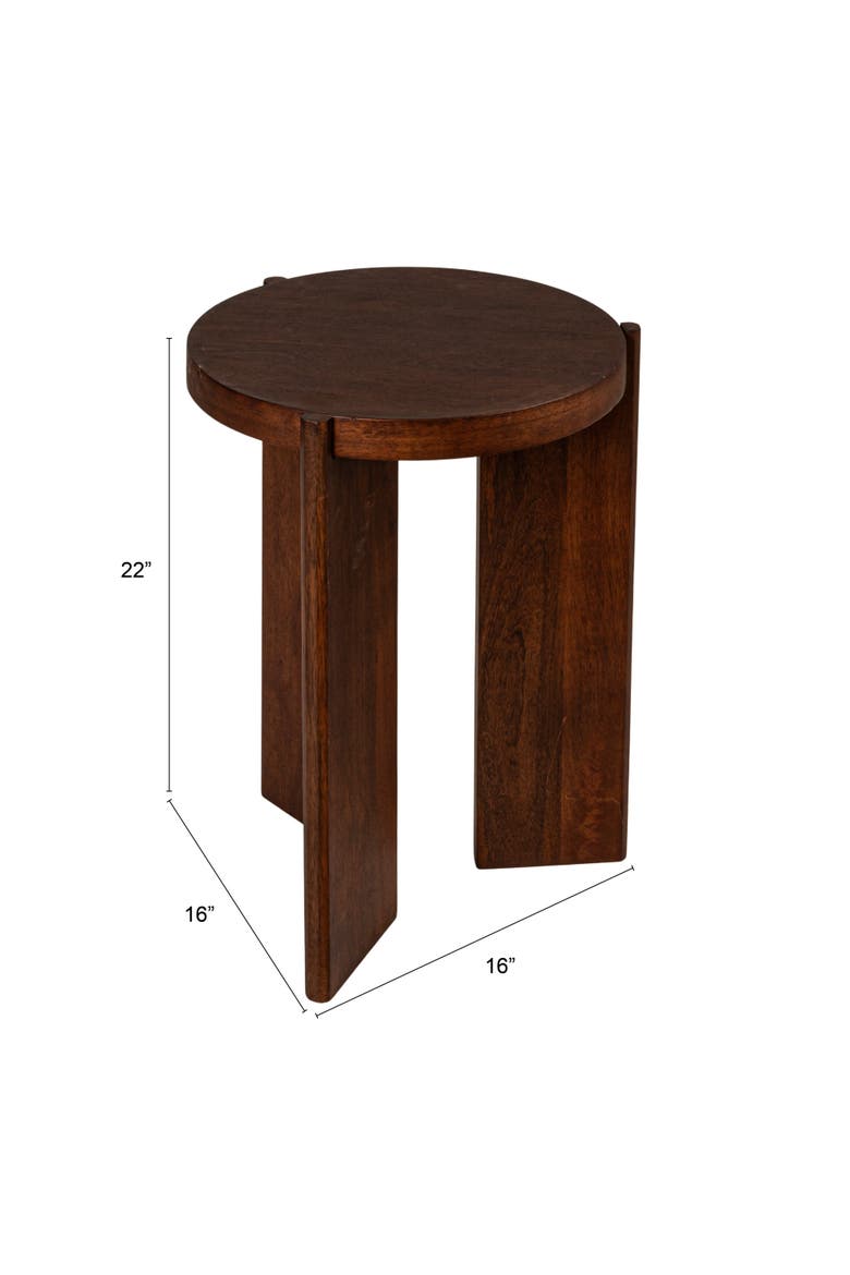 Side Table, Alternate, color, Brown