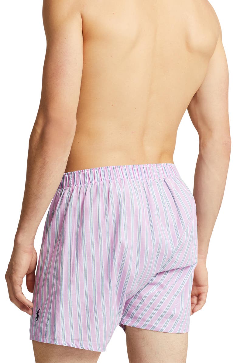 Polo Ralph Lauren Assorted 3-Pack Woven Cotton Boxers, Alternate, color,