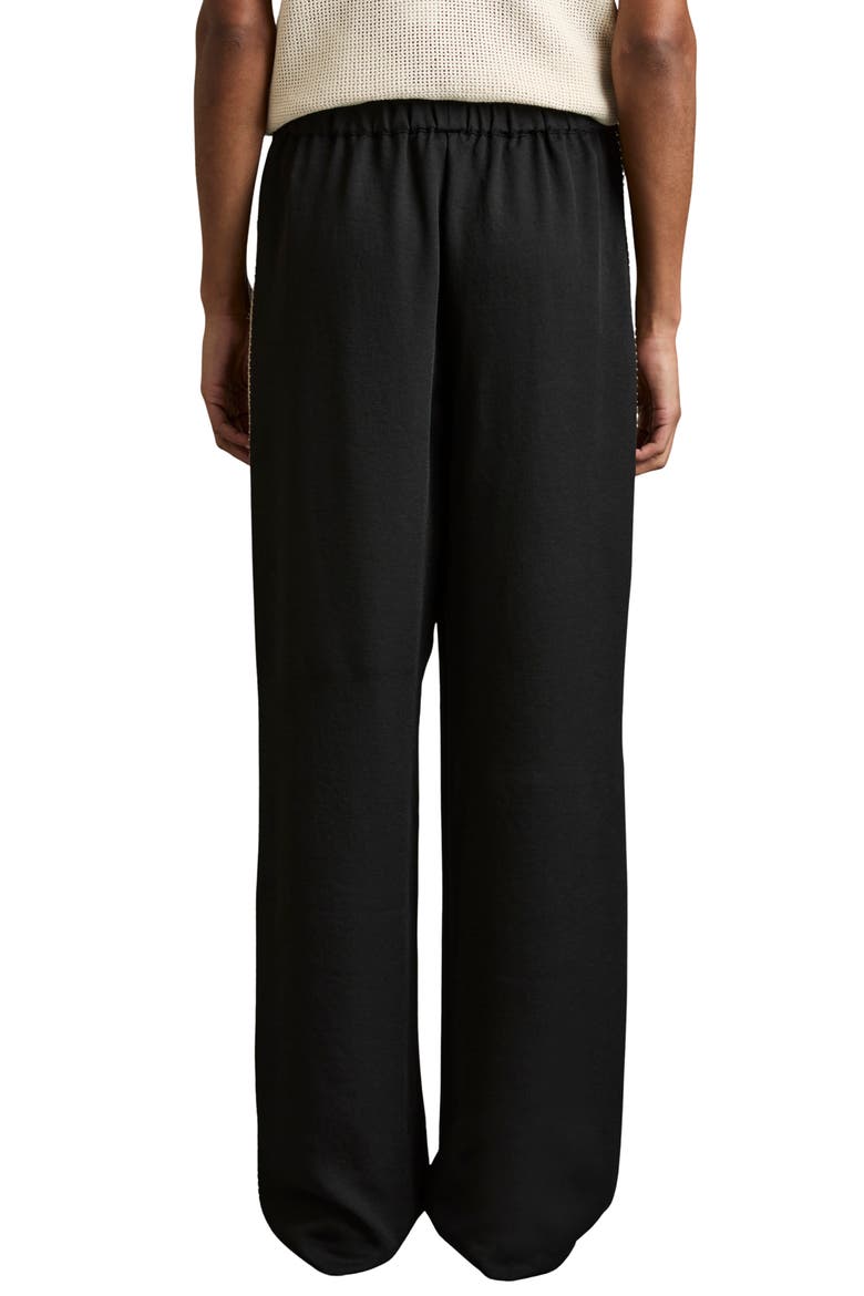 Inaya Drawstring Straight Leg Pants, Alternate, color, BLACK
