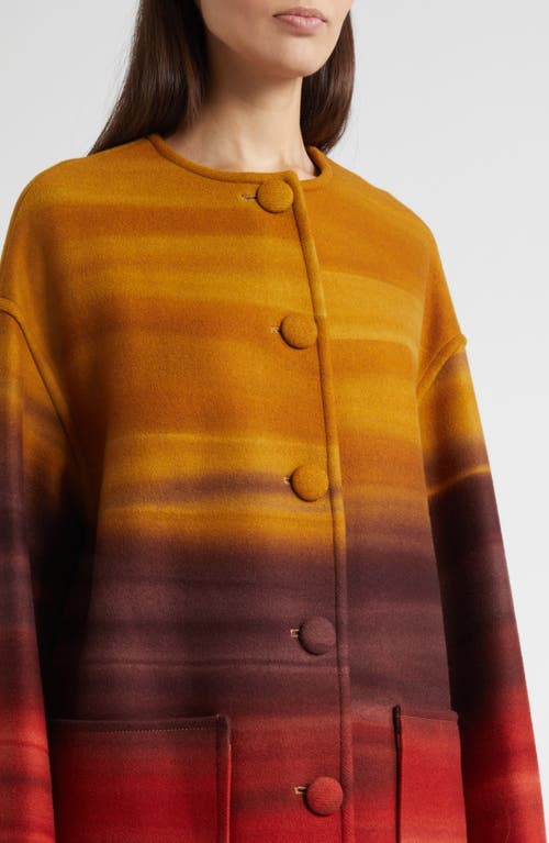 Ulla Johnson Ambrose Wool Meton Coat Agate In Multi