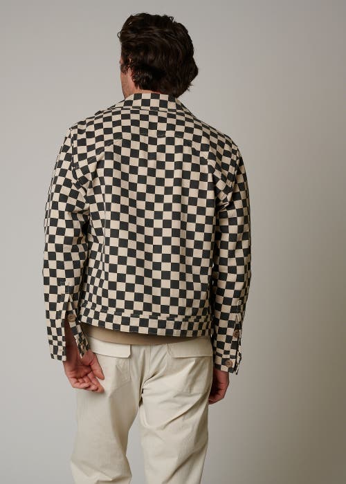 Leisure Lab Checkmate Ranch Jacket In Beige Checkered
