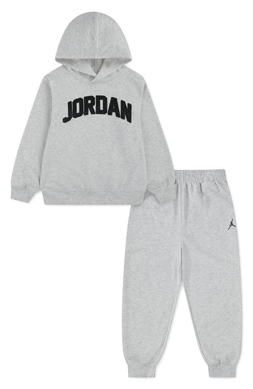 Jordan Kids' Mj Aj1 Fleece Hoodie & Joggers Set In Gray