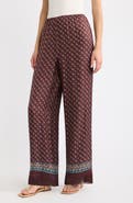 DÔEN Lavon Fringe Wide Leg Silk Blend Pants