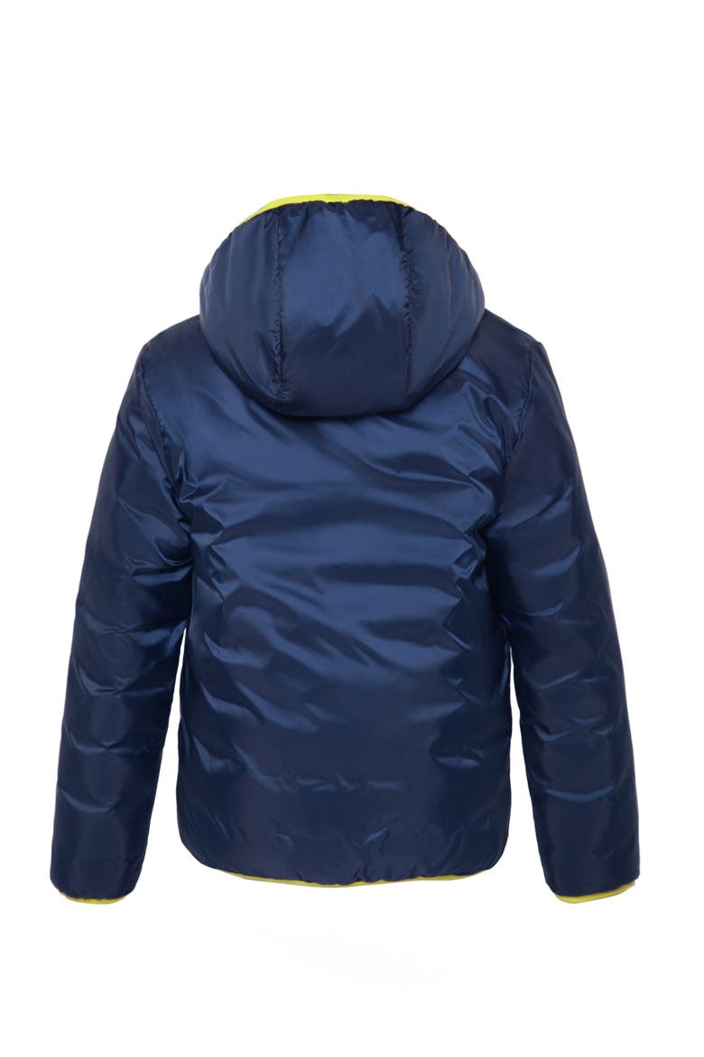 Kids' Reversible Puffer Jacket, Alternate, color, Neon gradient