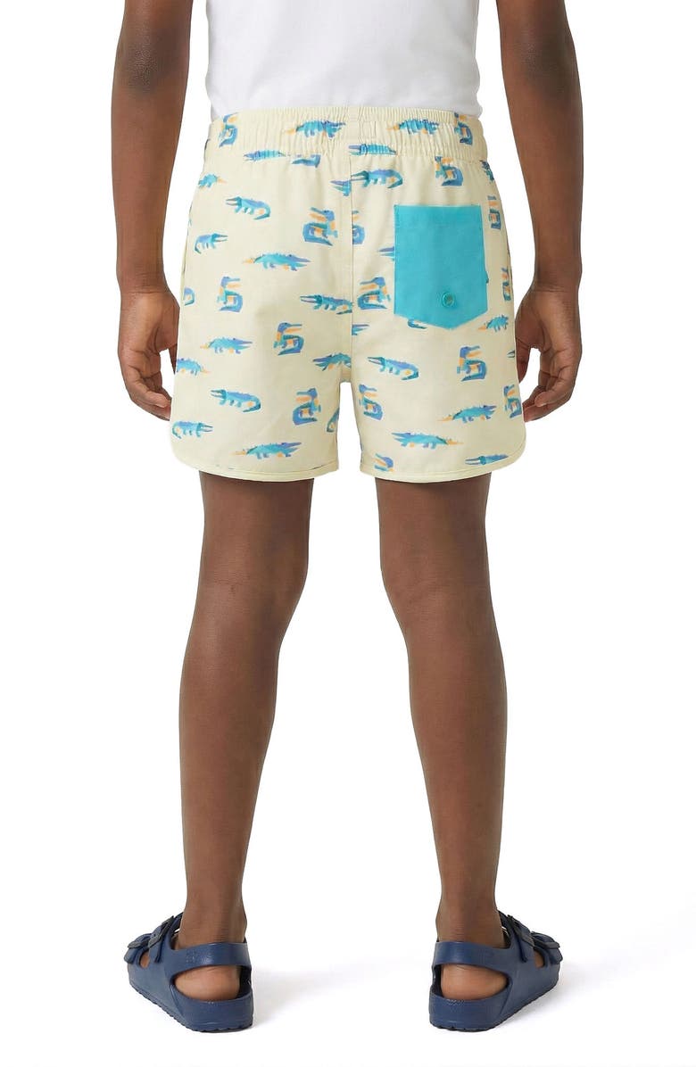 Andy & Evan Kids' Volley Swim Trunks, Alternate, color, Lime Gator