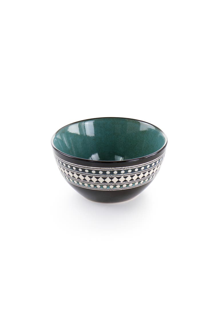 Blue Sage 16 Piece Double Bowl Stoneware Dinnerware, Alternate, color, Blue