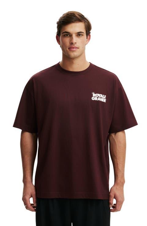 Men's Box Fit Text T-Shirt