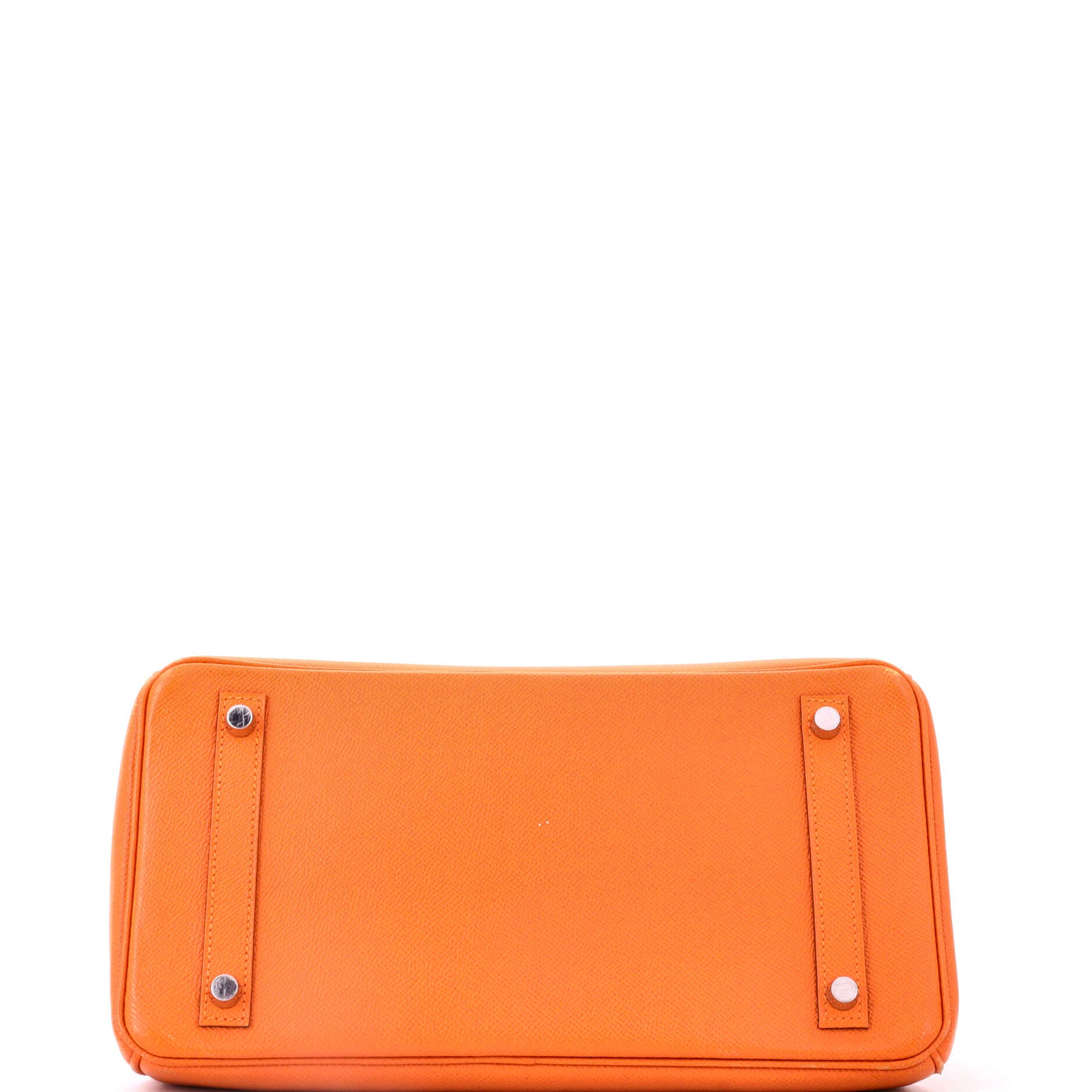 Birkin Handbag Orange Epsom with Palladium Hardware 30, Alternate, color, Orange H