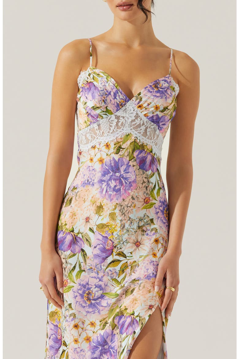 Ivanna Floral Slipdress, Alternate, color, PURPLE MULTI FLORAL