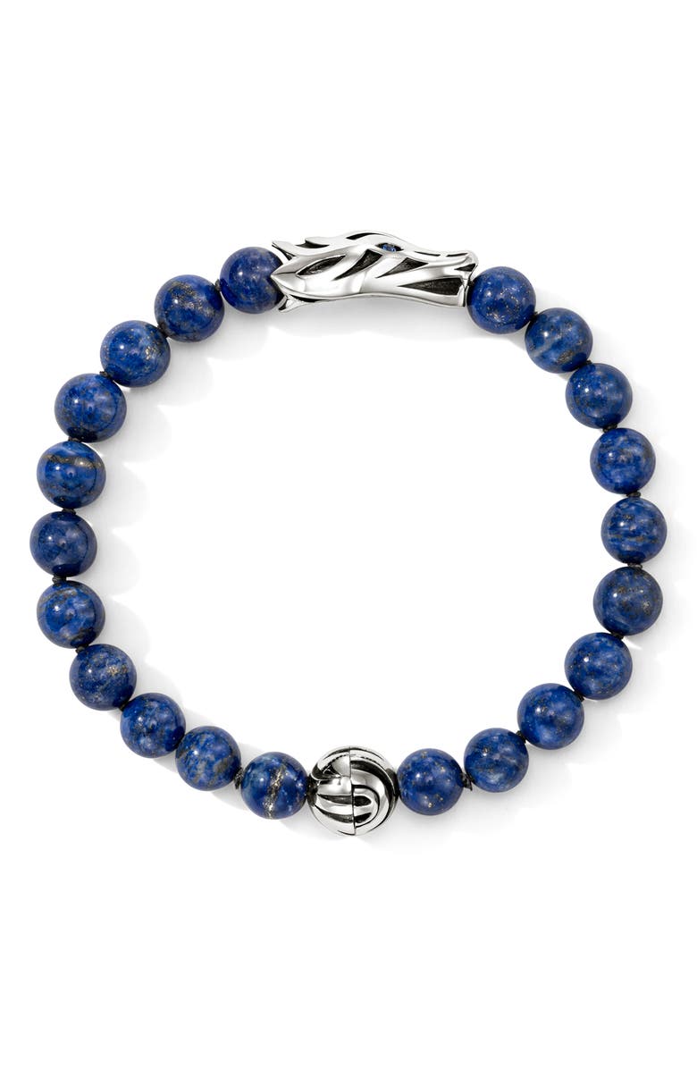 John Hardy Men's Naga Beaded Bracelet, Alternate, color, Silver