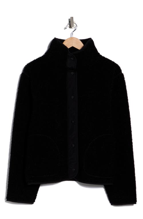 Z By Zella Faux Shearling Solid Hybrid Jacket In Black