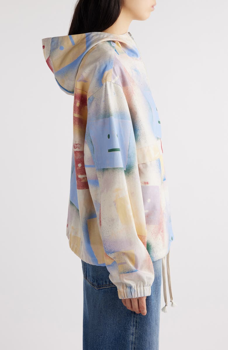 Acne Studios Odaan Spray Paint Face Cotton Canvas Anorak, Alternate, color, 