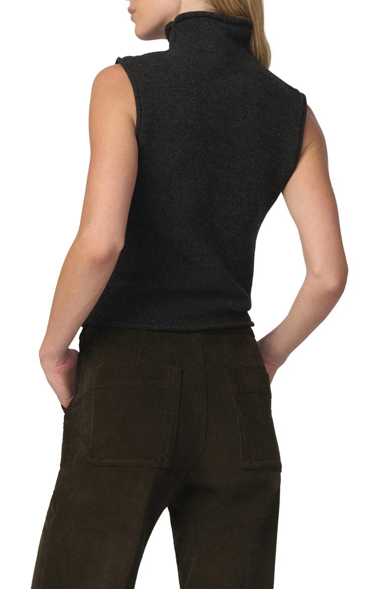Stevie Sleeveless Wool & Yak Hair Sweater, Alternate, color, CHARCOAL