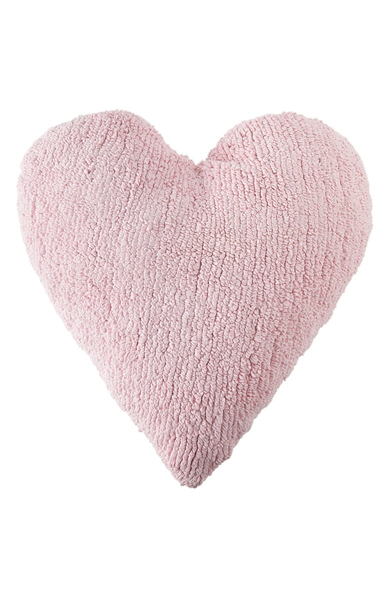 Lorena Canals Heart Cushion, Main, color, Pink