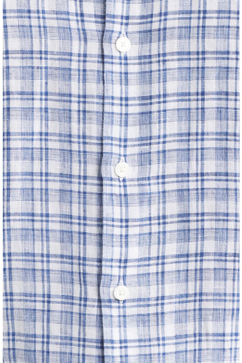 Sandbar Plaid Button-Up Shirt, Alternate, color, SPORT NAVY