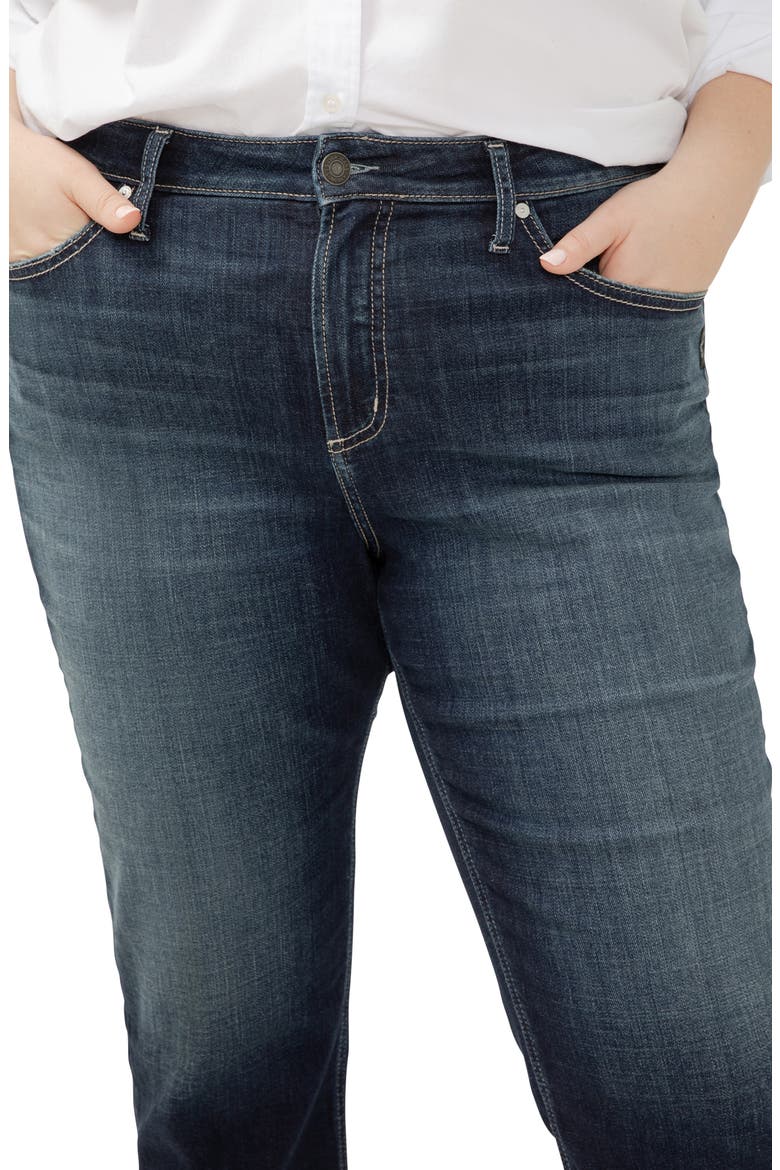 Avery Curvy High Waist Capri Jeans, Alternate, color, INDIGO
