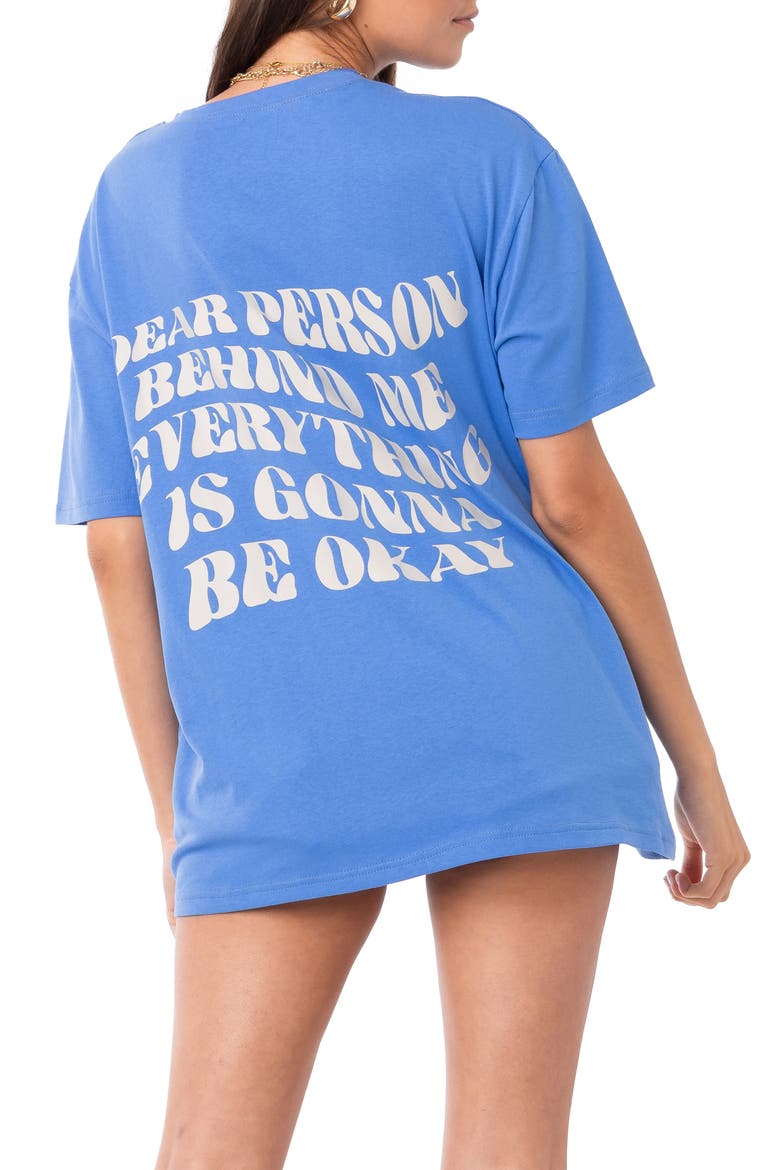 Dear Person Oversize Graphic Tee, Alternate, color, BLUE