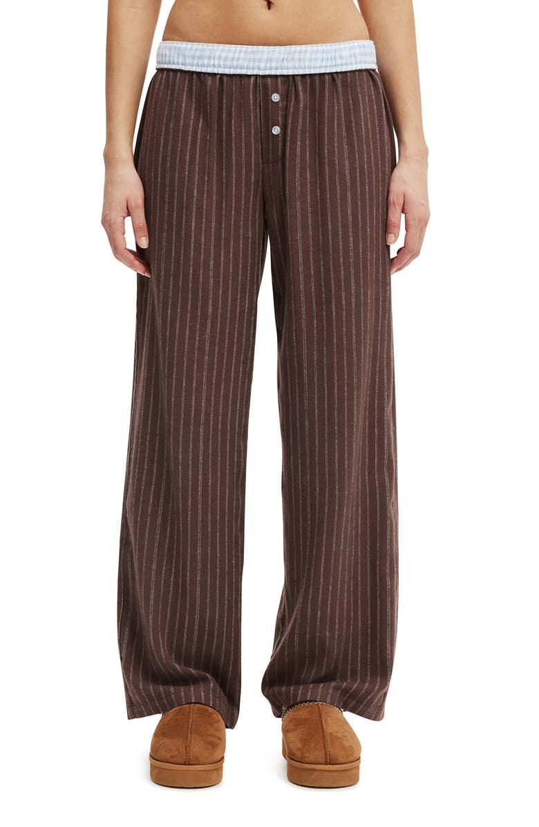 COTTON ON BODY Women
s Flannel Wide Leg Pant, Main, color, 