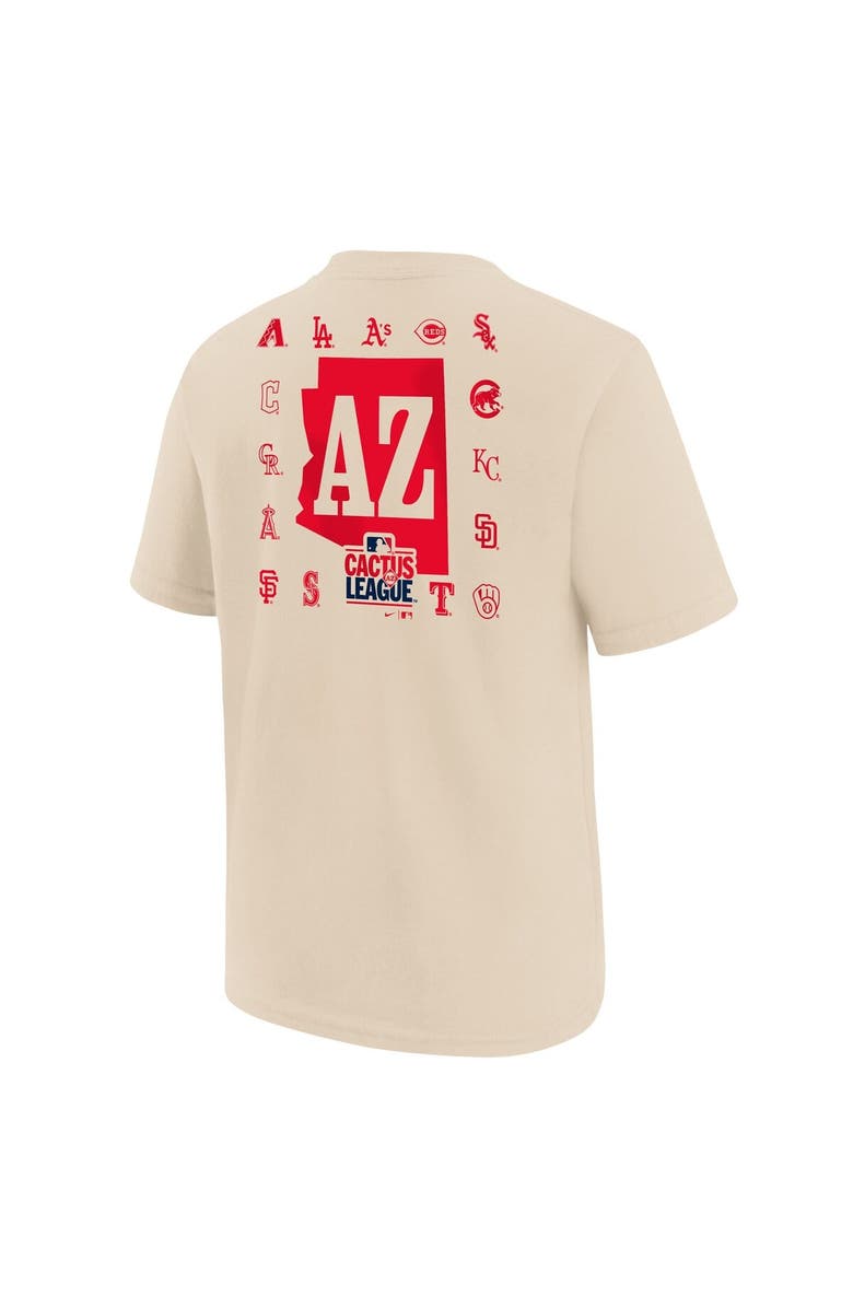 Nike Youth Nike Natural 2026 Spring Training Cactus League T-Shirt, Alternate, color, Natural