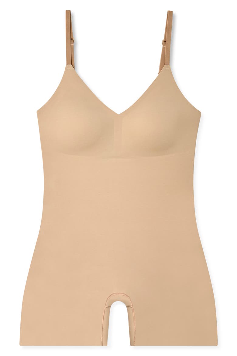 True Body Every Day Smoothing Romper, Alternate, color, DESERT