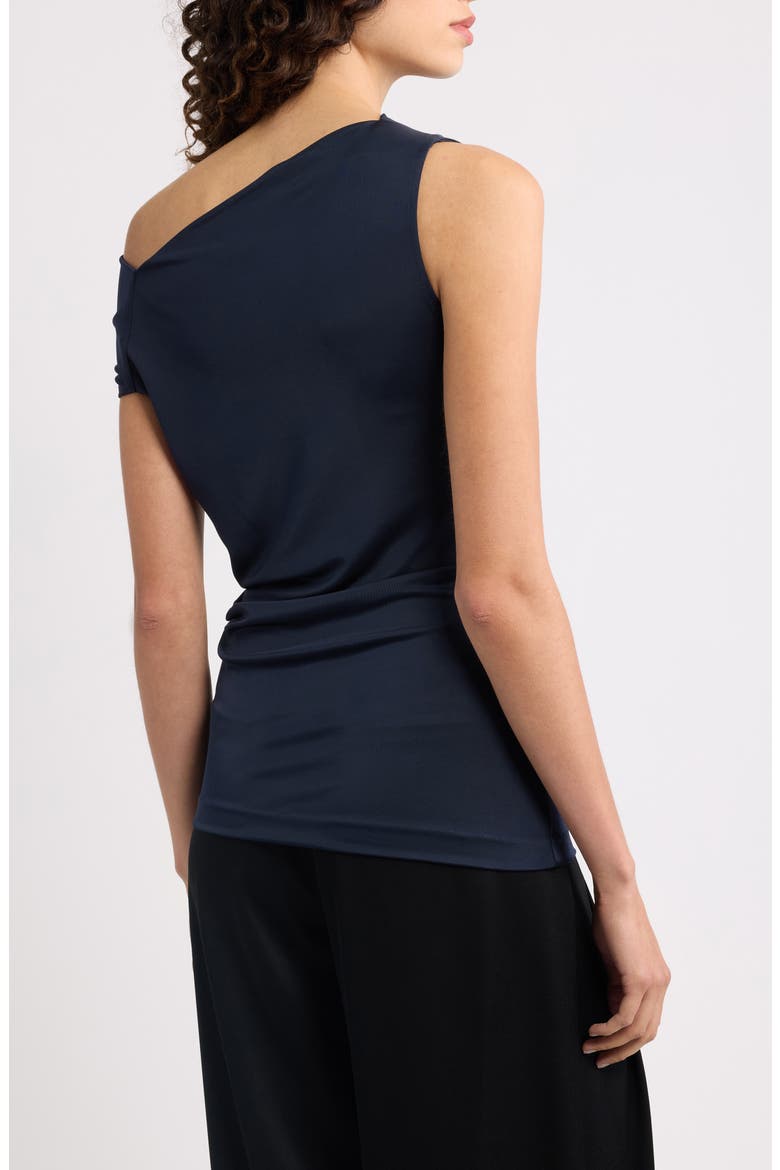 Ejoia Ruched Off the Shoulder Top, Alternate, color, SKY CAPTAIN