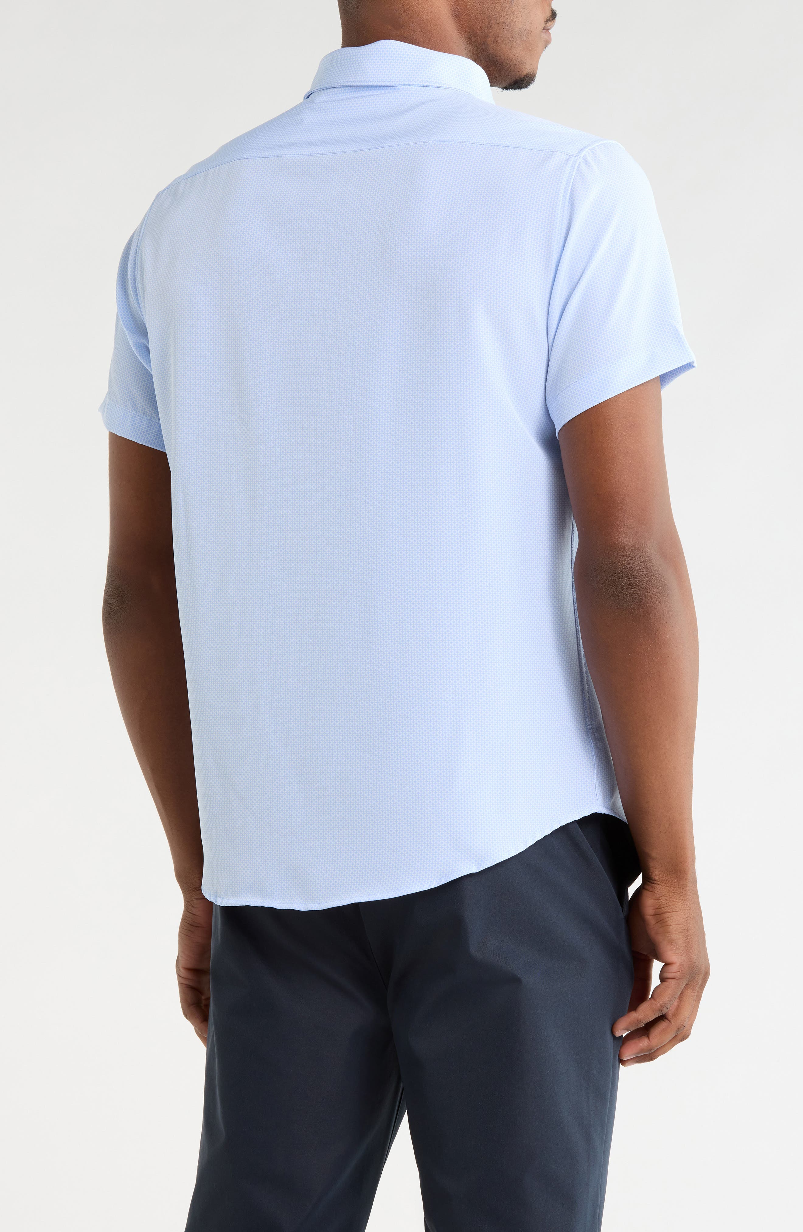 Geo Print Stretch Tech Shirt - image 2