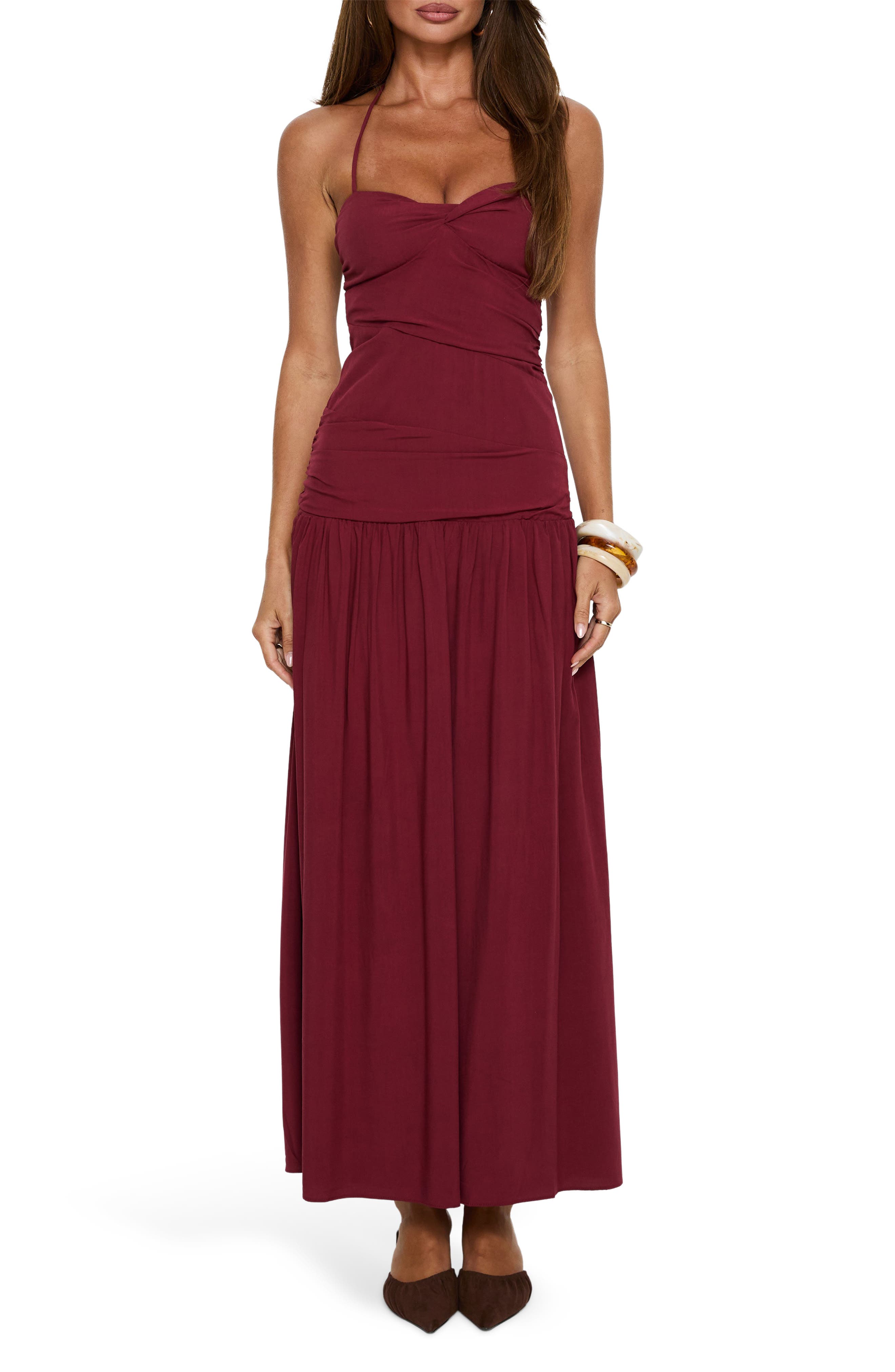 Princess Polly Marguerite Halter Maxi Dress (Women) | Nordstrom