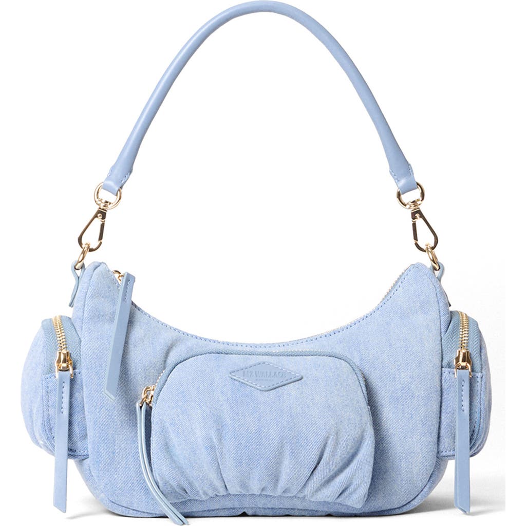 Shop Mz Wallace Small Chelsea Denim Shoulder Bag