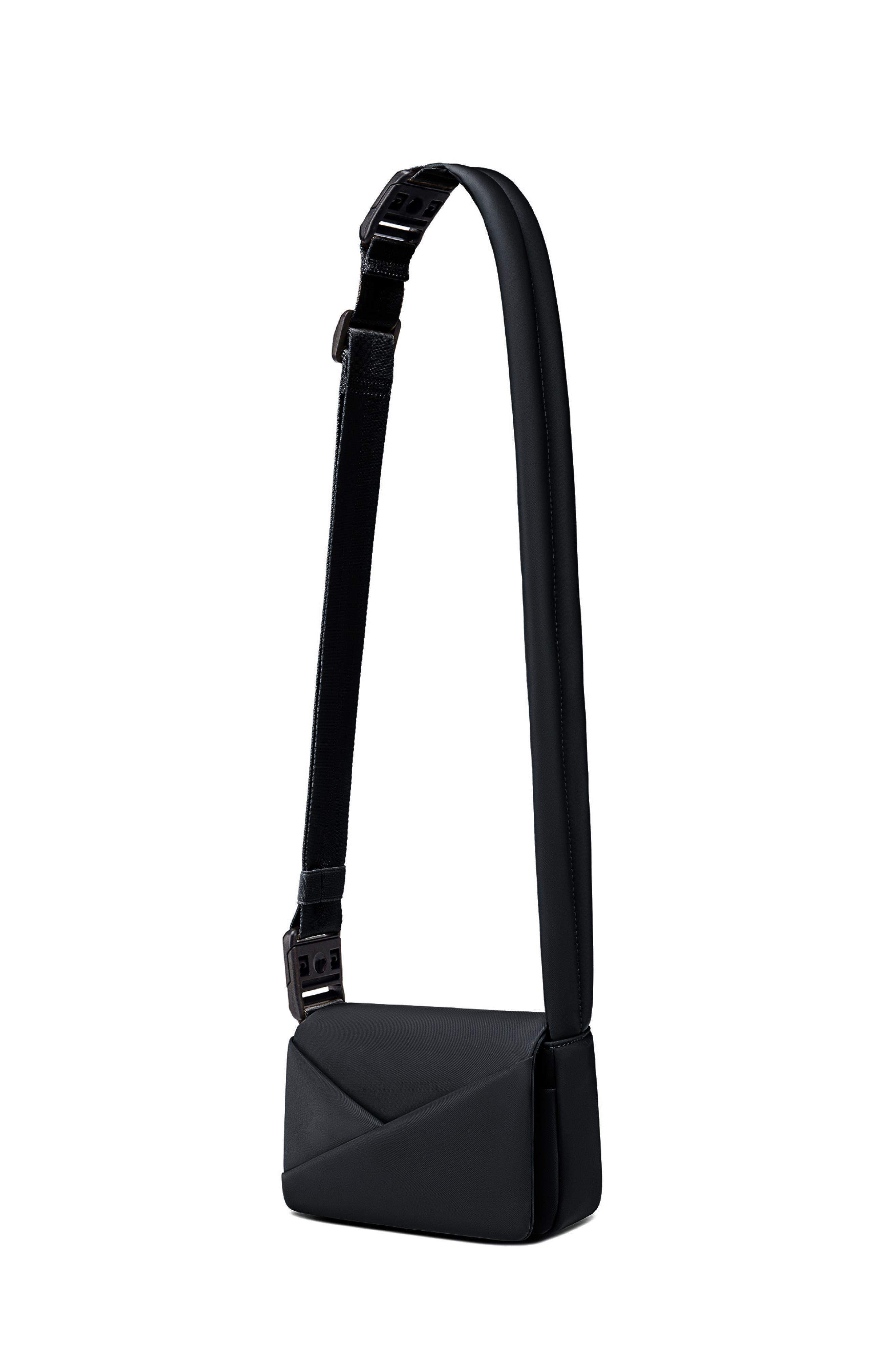 Lux and Nyx Mini Origami Flap 2-in-1 Convertible Crossbody Bag and Handbag For Women, Alternate, color, Black