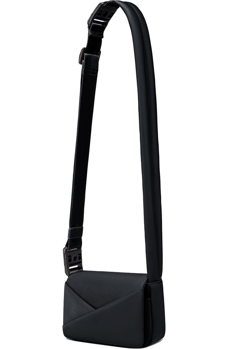 Lux and Nyx Mini Origami Flap 2-in-1 Convertible Crossbody Bag and Handbag For Women, Alternate, color, Black