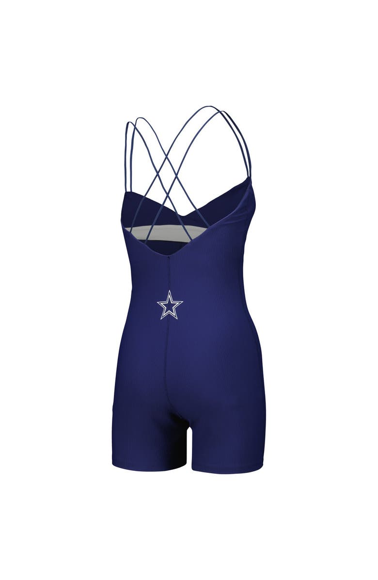 KADYLUXE Women's Navy Dallas Cowboys Diana V-Neck Romper, Alternate, color, Navy