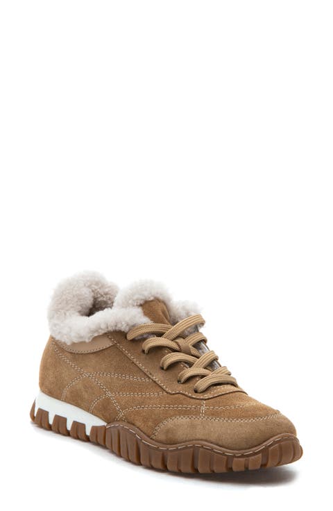 Qutie Genuine Shearling Lined Sneaker (Women)