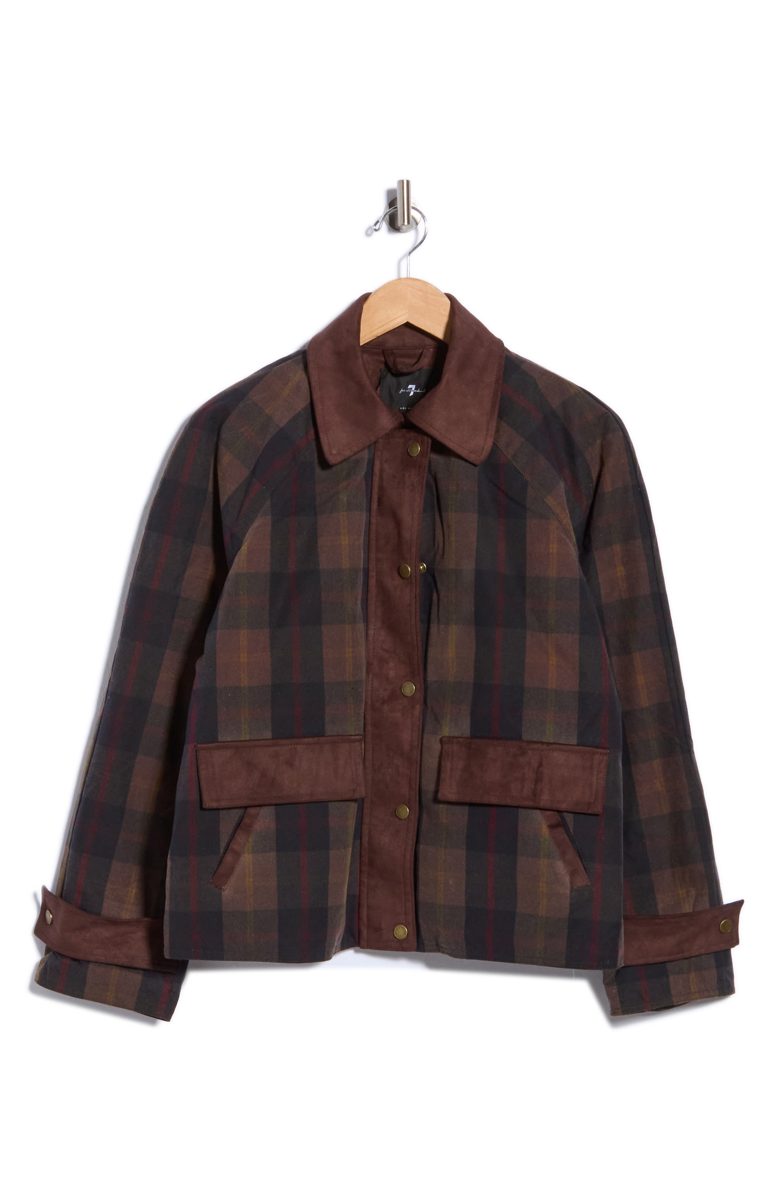 selected BROWN-NAVY PLAID