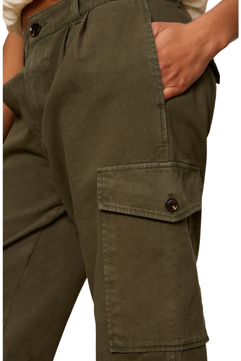 Reunion Pleated Cargo Pants, Alternate, color, GREEN