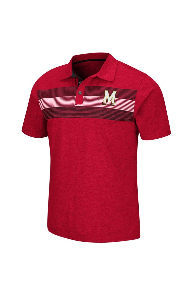 COLOSSEUM Men's Colosseum Red Maryland Terrapins Logan Polo, Alternate, color,