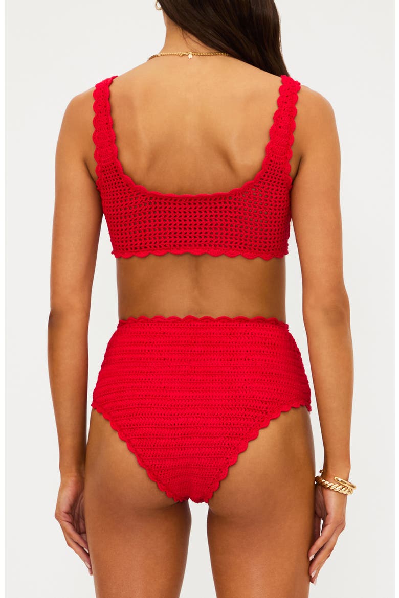 Kirby Bikini Bottoms, Alternate, color, RUBY