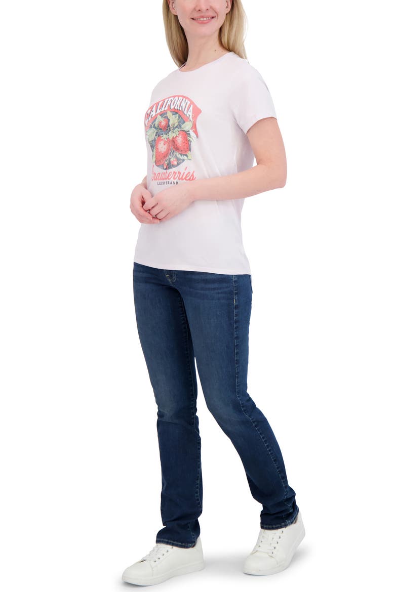 Strawberries Graphic T-Shirt, Alternate, color, ORCHID HUSH