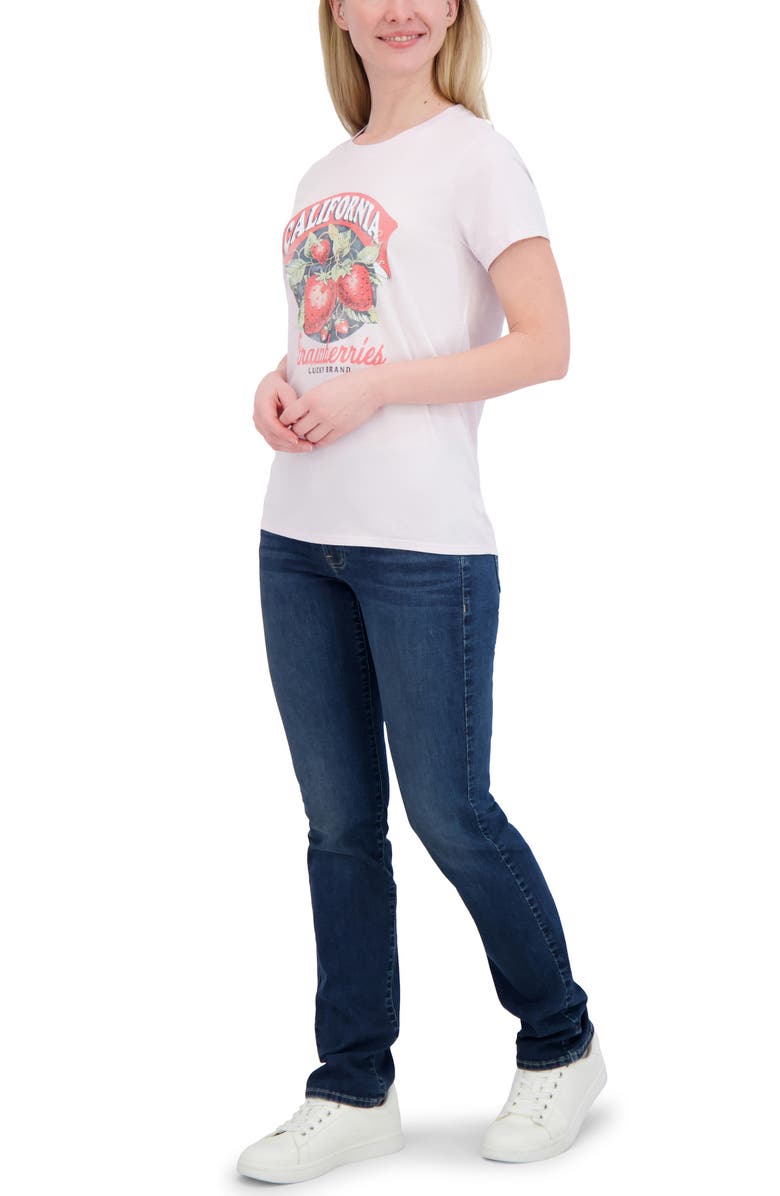 Lucky Brand Strawberries Graphic T-Shirt, Alternate, color, Orchid Hush