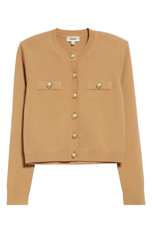 L AGENCE L'AGENCE TOULOUSE CREWNECK CARDIGAN 