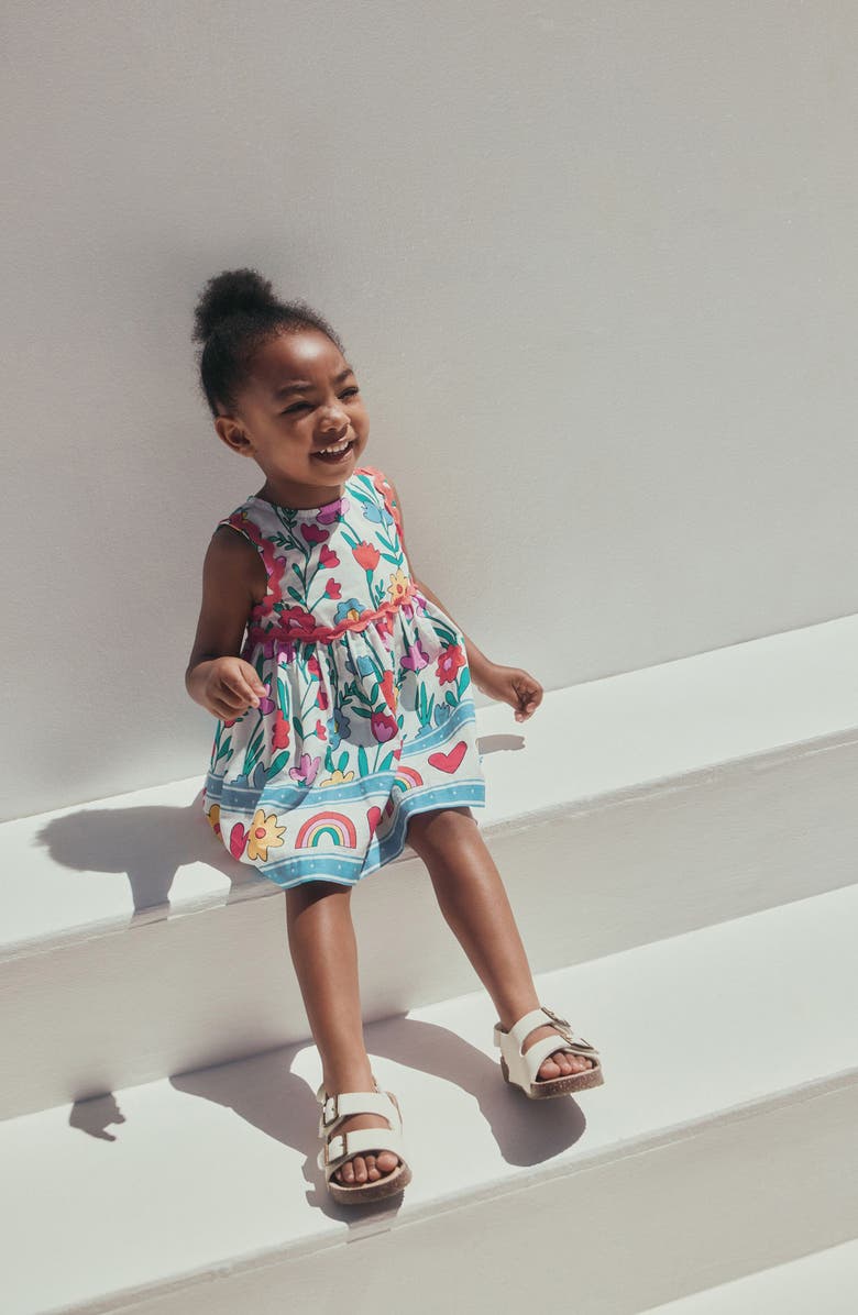 NEXT Kids' Bright Floral Rickrack Dress, Alternate, color, Multi