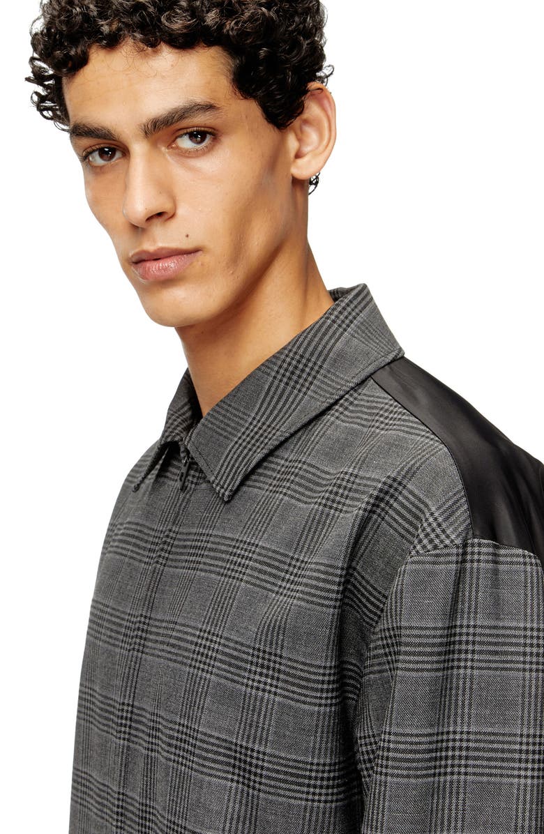 DIESEL<sup>®</sup> J-Ting Plaid Jacket, Alternate, color, Deep/ Black
